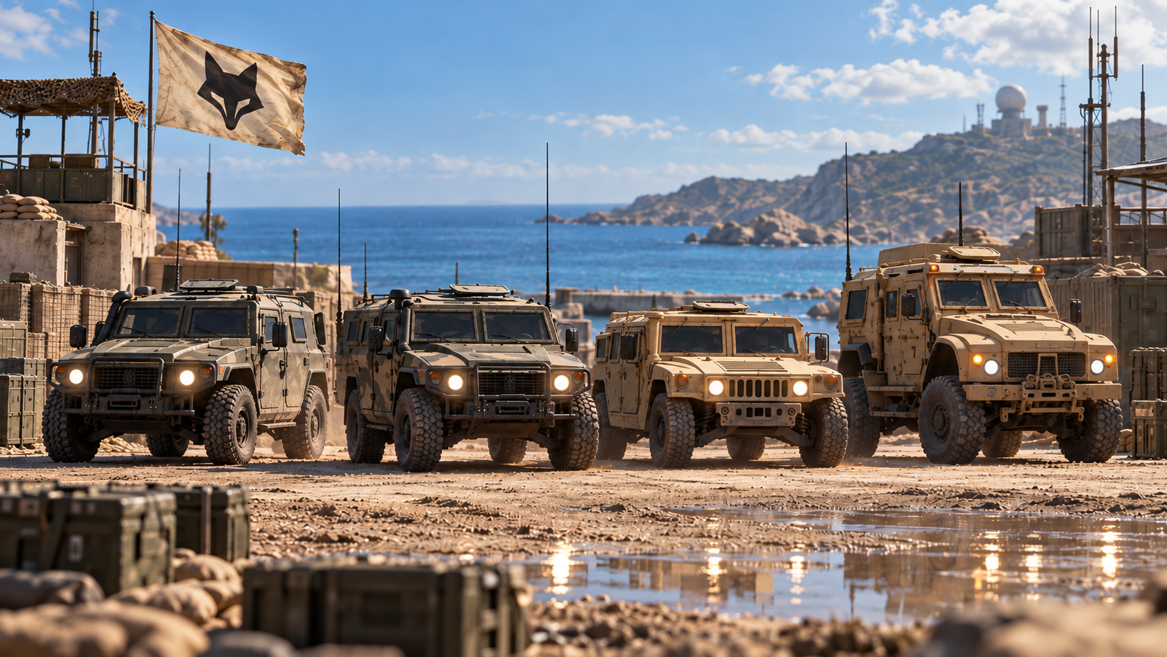 Four wheels. Armor. A convincing argument.
